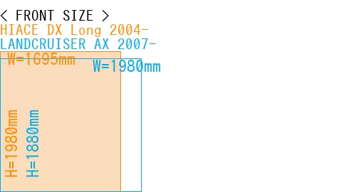 #HIACE DX Long 2004- + LANDCRUISER AX 2007-